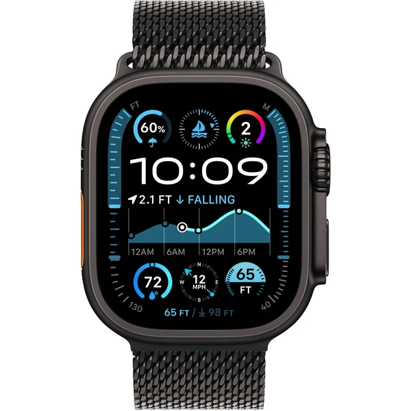 Apple Watch 49/46/45/44mm milánský tah z černého titanu L - Řemínky - Obrázek 3197320b51264fcba7844f76bf79f770