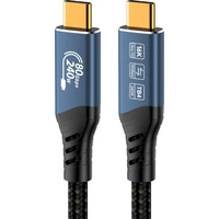 PremiumCord USB4 2.0 80Gbps 16K@60Hz 240W Thunderbolt 4 kabel 1,2m - Kabely a redukce