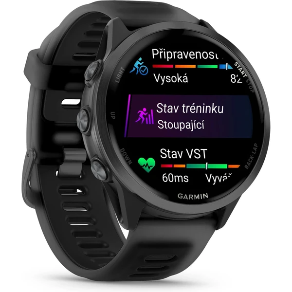 Garmin Forerunner 570 47 mm tmavě šedá hliníková luneta s černým poloprůhledným řemínkem - Chytré hodinky - Obrázek 31LG000J01