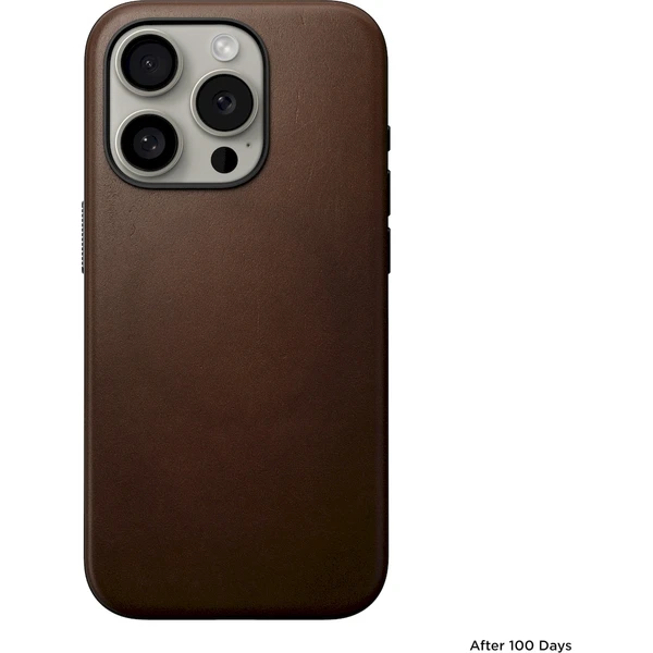 Nomad Modern Leather MagSafe kryt iPhone 15 Pro hnědý - Pouzdra - Obrázek 31Q1000P01