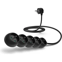 CONNECT IT prodlužovací kabel 230 V 5 zásuvek bez vypínače 2m černý - Zásuvky