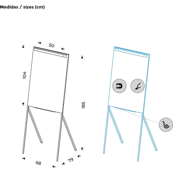 Rocada 605V22 magnetický flipchart - Flipcharty - Obrázek 31d7cd63b8aa48cc987cf44dab3f01cc