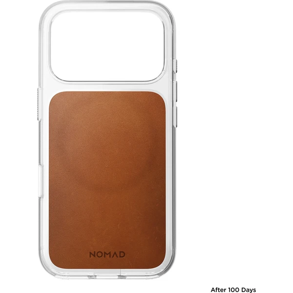 Nomad Clear Leather (Horween) MagSafe kryt iPhone 18 Pro Saddle - Pouzdra - Obrázek 31da4017b4b9416ba96a5fd4dc818eda