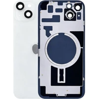 Náhradní zadní sklo pro iPhone 14 Plus hvězdně bílé - Náhradní zadní skla
