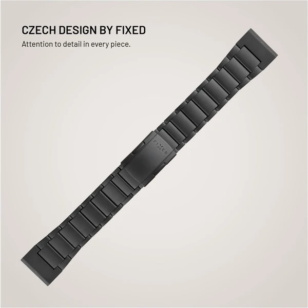 FIXED Titanium Strap titanový řemínek Garmin QuickFit 26mm, černý - Řemínky - Obrázek 31fc1e2209e3495499a92d9430b52826