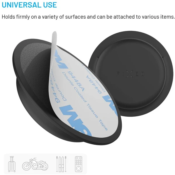 FIXED Silky Sticker silikonové nalepovací pouzdro pro Apple AirTag (2 ks) černé - Pouzdra - Obrázek 32130efa7fa2431b90a772a61675dc4c