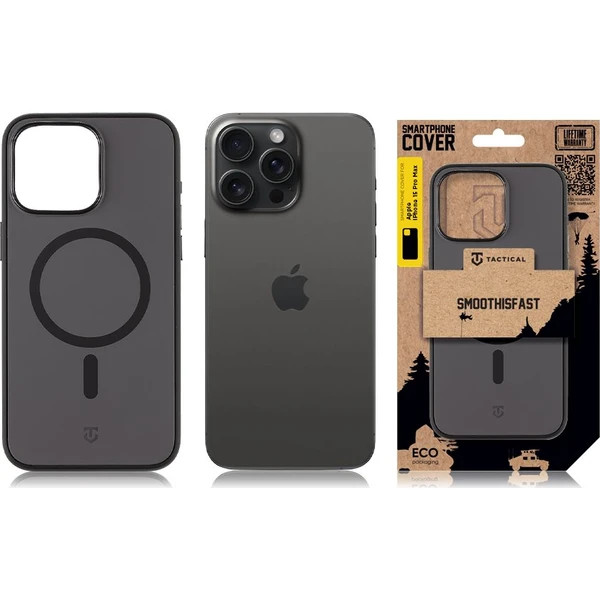 Tactical MagForce SmoothIsFast kryt Apple iPhone 15 Pro Max černý - Pouzdra - Obrázek 325d66cca30047b2927554a307459b21
