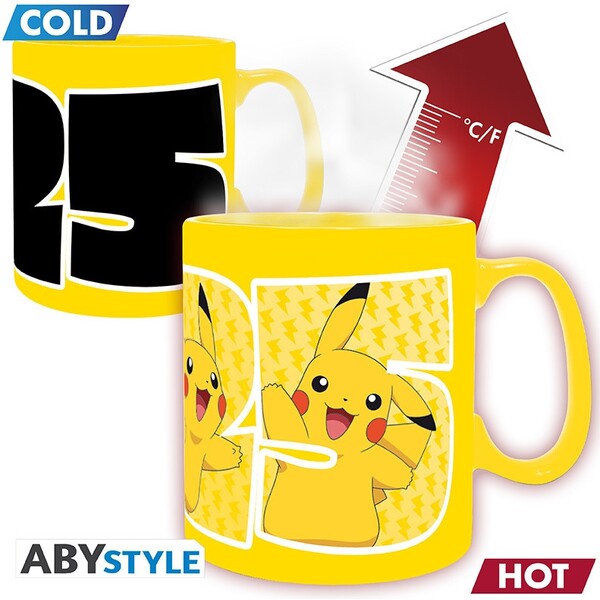 Hrnek s měnícím se motivem Abysse Corp Pokémon - Pikachu 25