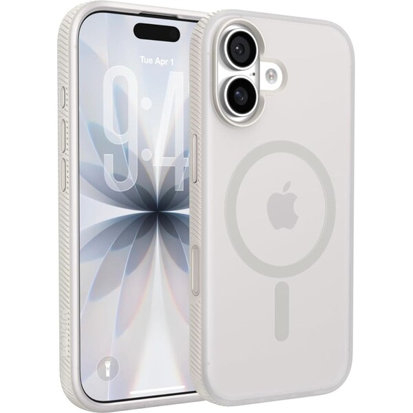 Belkin SheerForce Grip MagSafe kryt iPhone 17 písečný