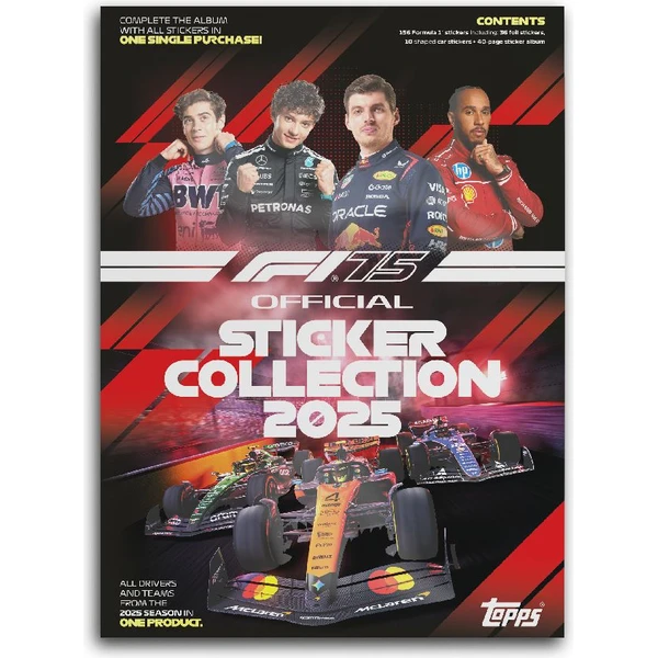 Samolepky Topps F1 2025 Special Anniversary Edition - Sběratelské Album + Samolepky - Sběratelské karty a nálepky - Obrázek 32DN000K01