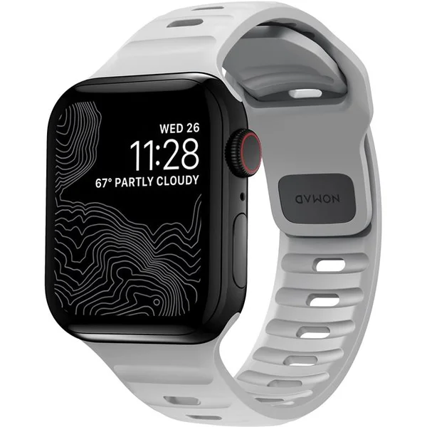 Nomad Sport Strap M/L řemínek pro Apple Watch Ultra 49/45/44/42 mm Lunar Gray - Řemínky - Hlavní obrázek