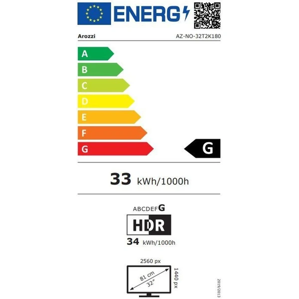 AROZZI NOVA herní monitor 32" černý - Monitory - Obrázek 32JJ000K01