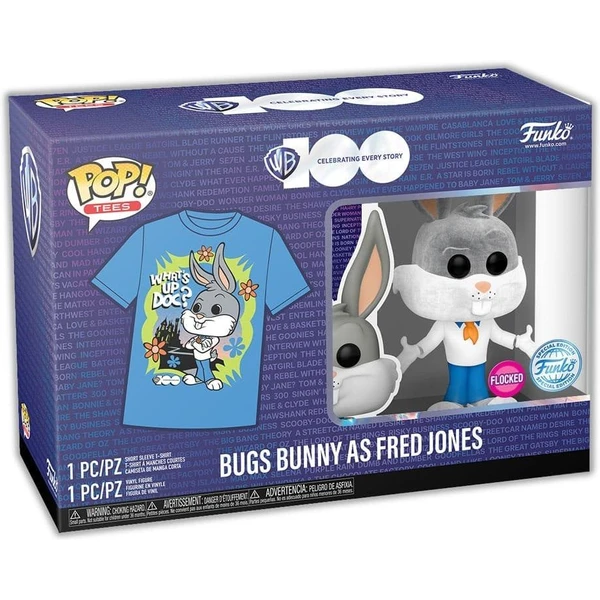 Funko POP! & Tee Box: WB100- Bugs as Fred (Flocked) L - Dárkové sety - Obrázek 32L3000P01