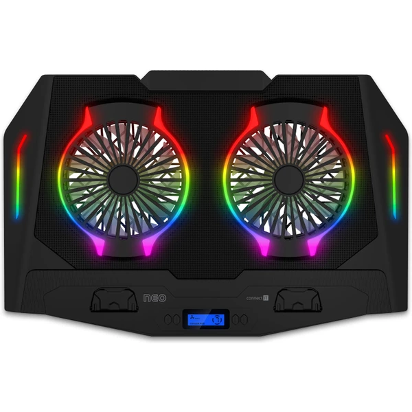 CONNECT IT NEO RGB chladicí podložka pod notebook černá - Chladící podložky - Obrázek 32N0000J01