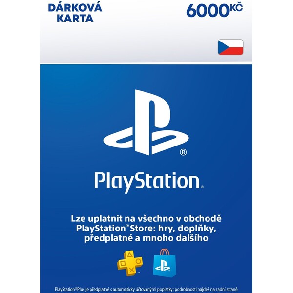 PlayStation Store dárková karta 6000 Kč