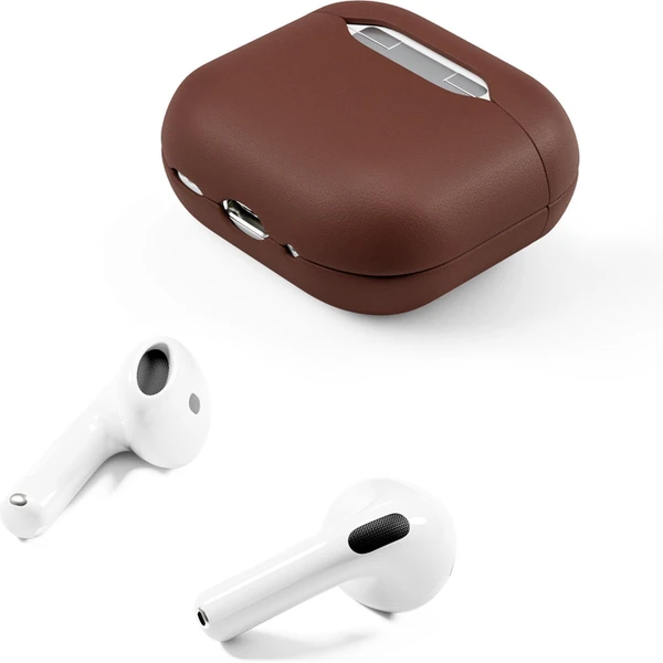 iWant kožené pouzdro pro AirPods 4/4 (ANC) hnědé - Pouzdra - Obrázek 32XD000J01