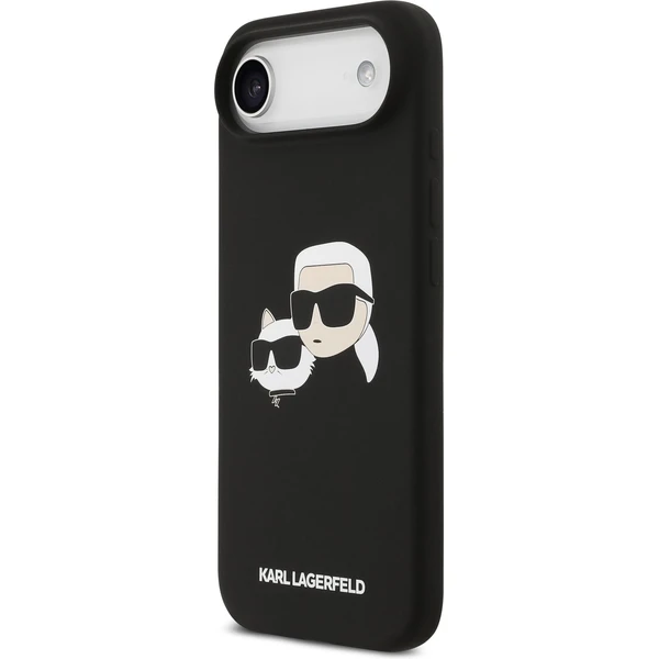 Karl Lagerfeld Liquid Silicone Double Heads MagSafe kryt iPhone Air černý - Pouzdra - Obrázek 32ceed94fe4547a9a72a44230da6d1a7