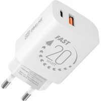 OBAL:ME nabíječka USB-A/USB-C (20W) bílá - Nabíječky
