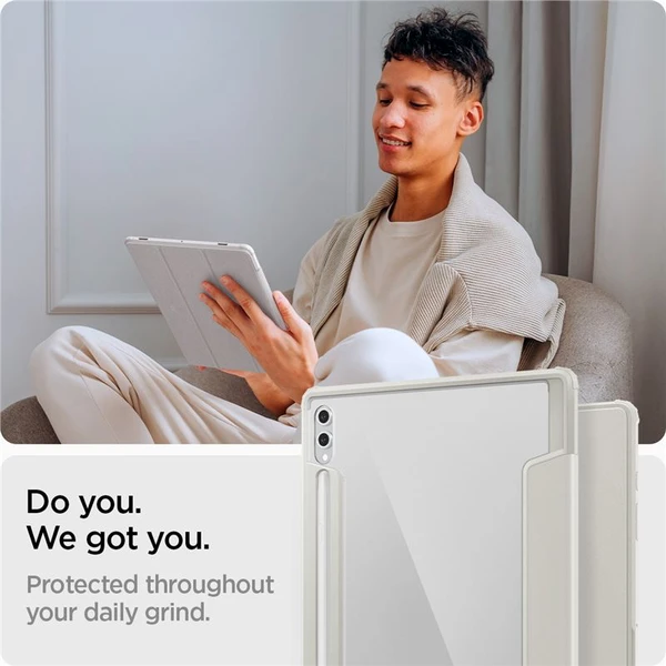 Spigen Ultra Hybrid Pro pouzdro Samsung Galaxy Tab S10/S9/S8 Ultra šedé - Pouzdra - Obrázek 32f30c6fb548448e98e973bf237002e5