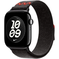 Apple Watch 49/46/45/44mm Midnight Black provlékací sportovní řemínek Nike - Řemínky