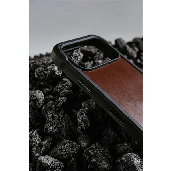 Nomad Rugged Leather Case (Horween) MagSafe kožený kryt iPhone 17 Pro Rustic Brown - Pouzdra - Obrázek 333ff39e7b074645bc2ee609b82729c8