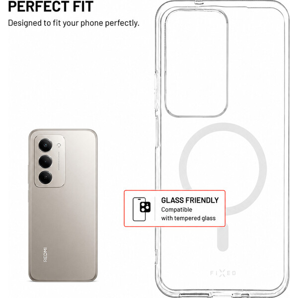 FIXED MagStory AntiUV TPU kryt s MagSafe Xiaomi Redmi 15 4G čirý - Pouzdra - Obrázek 33440a64e1b740b2a6fea5a5032db91b