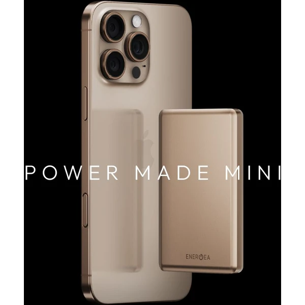 ENERGEA AluPac Mini 5K, MagSafe hliníková powerbanka, 5000mAh, zlatá - Powerbanky - Obrázek 33516bf40ee34145810d09ead7bc3698