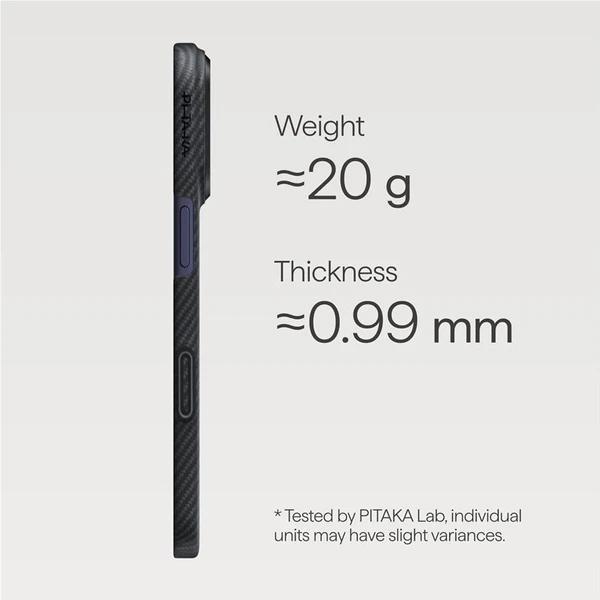 Pitaka Ultra-Slim Case MagSafe kryt iPhone 17 Pro Black/Grey - Pouzdra - Obrázek 33621c48f5e045a4ba7271d0d9c6af0e