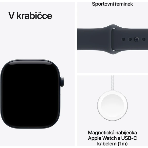 Apple Watch Series 12 Cellular (42mm) Nocně modrá keramika s námořnicky modrým sportovním řemínkem M - Chytré hodinky - Obrázek 3367cbe7aca148dbb7a0a71bb3ba173a