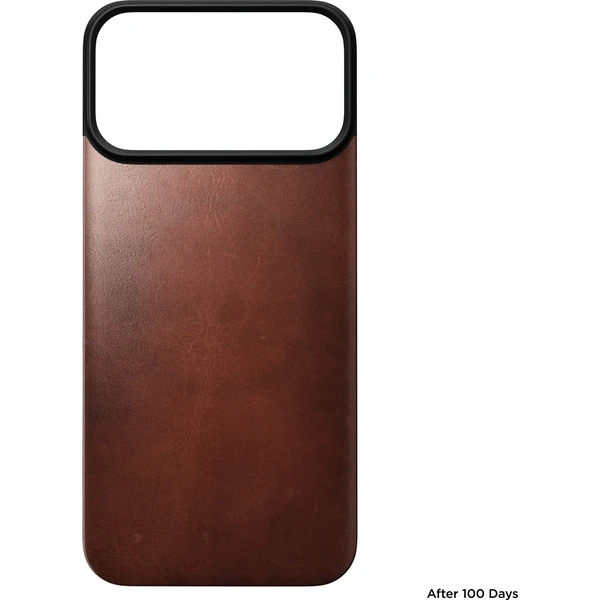 Nomad Magnetic Leather Back (Horween) MagSafe kožený kryt iPhone 18 Pro Max Olde Dublin - Pouzdra - Obrázek 33856e59ef9f491389e83b84bca4b180