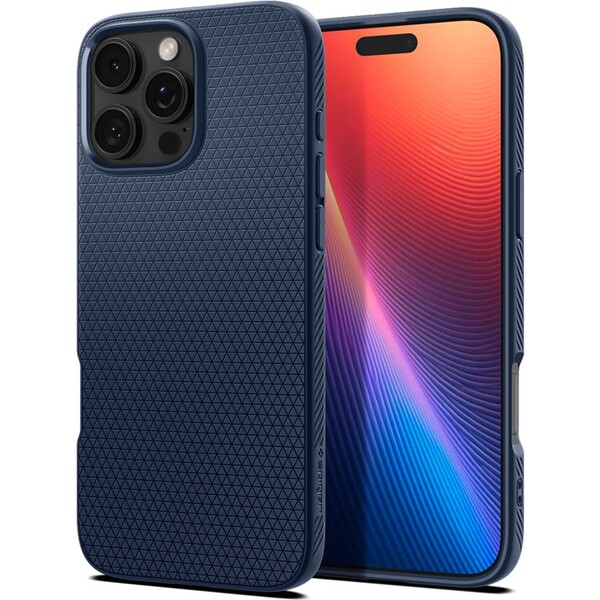 Spigen Liquid Air kryt iPhone 16 Pro navy blue
