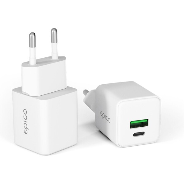 Epico UltraBoost EA10 20W GaN síťový adaptér bílý Bílá