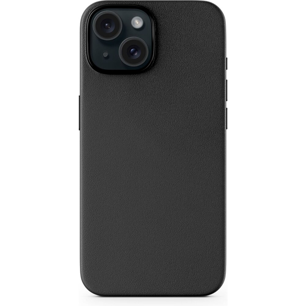 Epico Mag+ Leather Case iPhone 15 černá