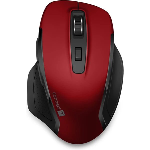CONNECT IT Dual SmartSwitch bezdrátová myš, USB-A + C (+1x AA baterie zdarma) červená - Myši - Obrázek 33N0000P01