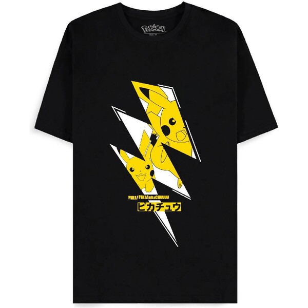 Difuzed Pokémon Tričko Pikachu Velikost XXL Černá