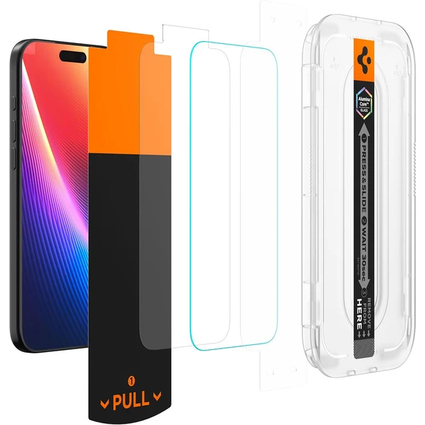 Spigen Glass tR EZ Fit Pro HD sklo iPhone 17 Pro Max/16 Pro Max - Ochranné folie a skla - Obrázek 33PH000K01