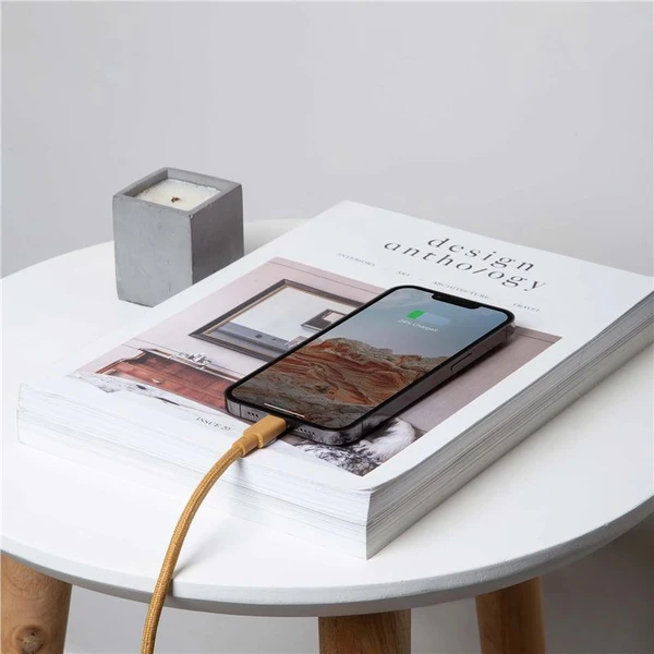 Native Union Belt Cable USB-C/Lightning napájecí kabel 3m hořčicový - Kabely a redukce - Obrázek 33V3000K01