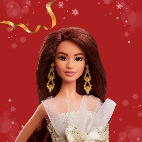 Vánoční panenka Mattel Barbie Signature 2025 Holiday - Rusovláska - Hračky - Obrázek 340J000K01