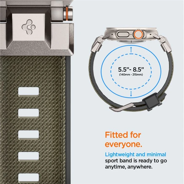 Spigen DuraPro Armor řemínek Apple Watch Ultra 49/46/45/44/42mm tmavě zelený - Řemínky - Obrázek 340e91178cee45ceb2a8a114dffc61df