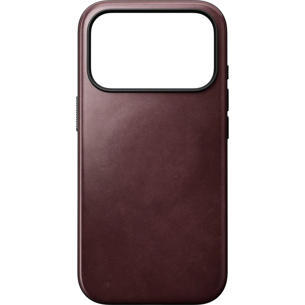 Nomad Modern Leather (Horween) MagSafe kožený kryt iPhone 17 Pro/18 Pro Burgundy - Pouzdra - Obrázek 342c48dcb2e3483facc49101adb48975
