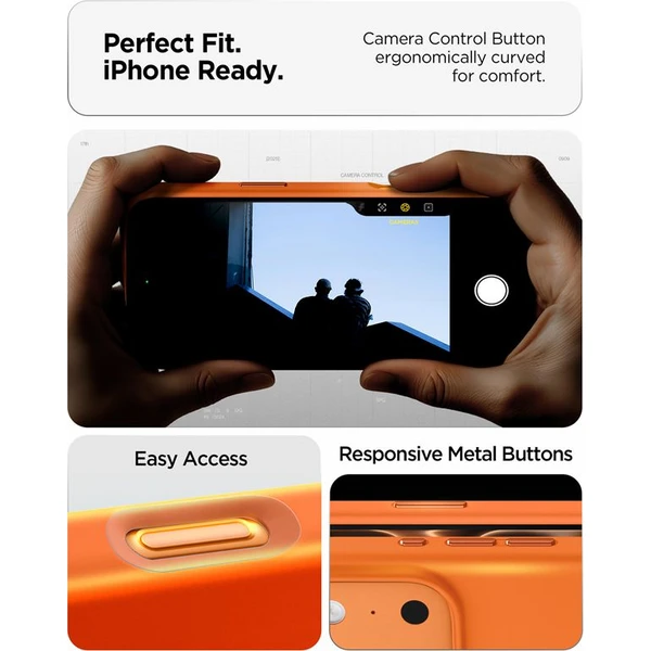 Spigen Silicone Fit MagSafe kryt iPhone 17 Pro cosmic orange - Pouzdra - Obrázek 343817c4911841879d4ccfa191d3d72a