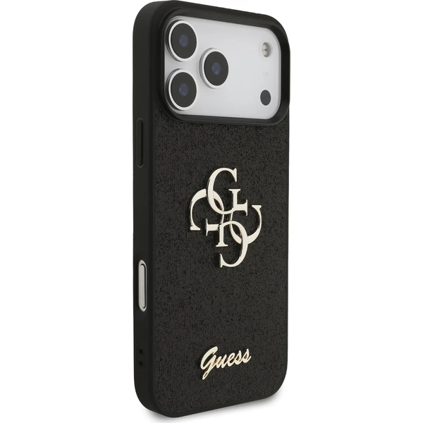 Guess PU Fixed Glitter 4G Metal Logo kryt iPhone 18 Pro Max černý - Pouzdra - Obrázek 347475cfa044473daa2bb7ae04e0bf42