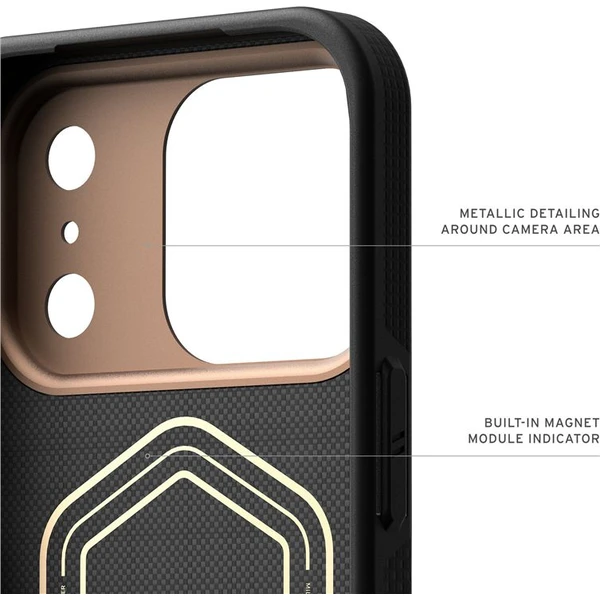 UAG Fibr Armr MagSafe kryt iPhone 17 Pro kevlar černý/bronzový - Pouzdra - Obrázek 348e2c6f8fc1481184ddced444c4eb25