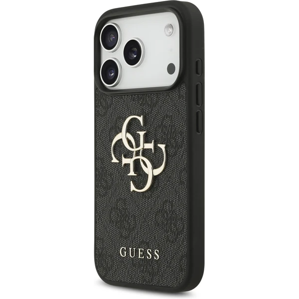 Guess PU 4G Metal Logo Strap kryt iPhone 17 Pro černý - Pouzdra - Obrázek 349e3848ab184f249801f6799d3f02d6