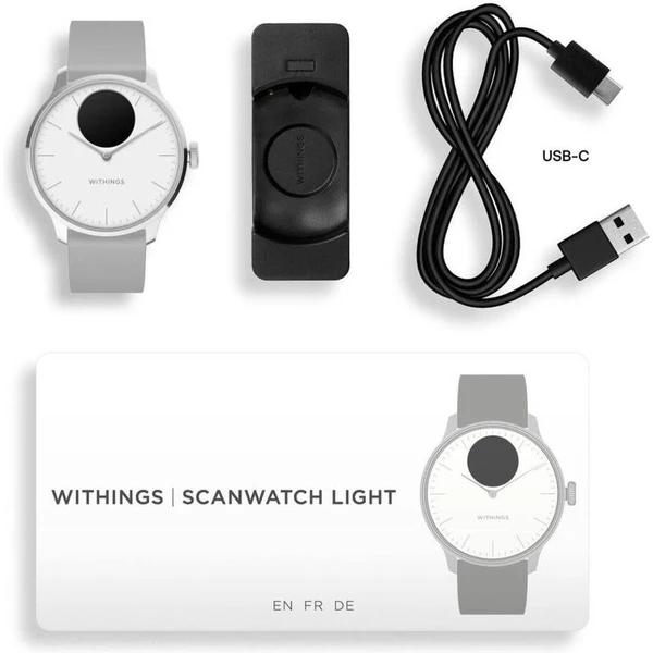Withings ScanWatch Light 37mm bílé - Chytré hodinky - Obrázek 34E7000701