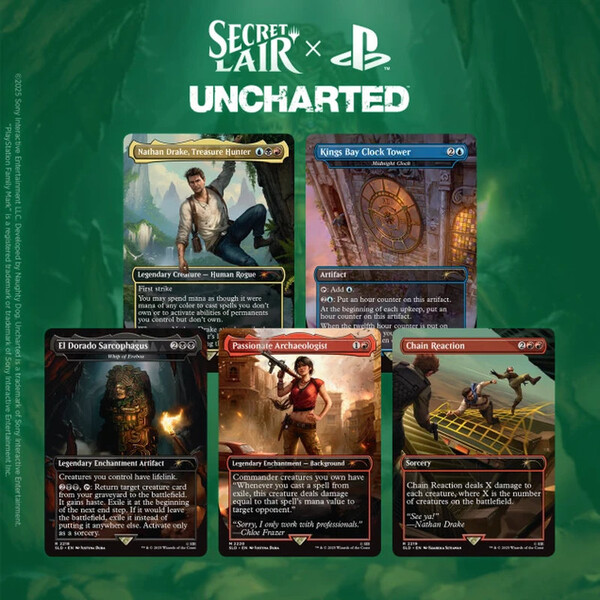 Set karet Magic: The Gathering - Secret Lair x Uncharted - EN