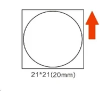 Niimbot štítky R 21x21mm 300ks Round pro B21, B3S, B1 bílé - Pásky pro štítkovače
