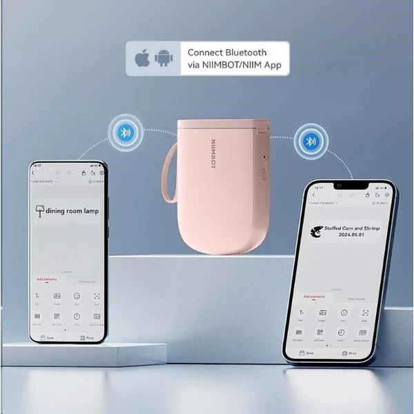 Niimbot tiskárna štítků D11-H Smart růžová + role štítků 160 ks - Štítkovače - Obrázek 34b0633ac0094e15936c9f2c668949c8