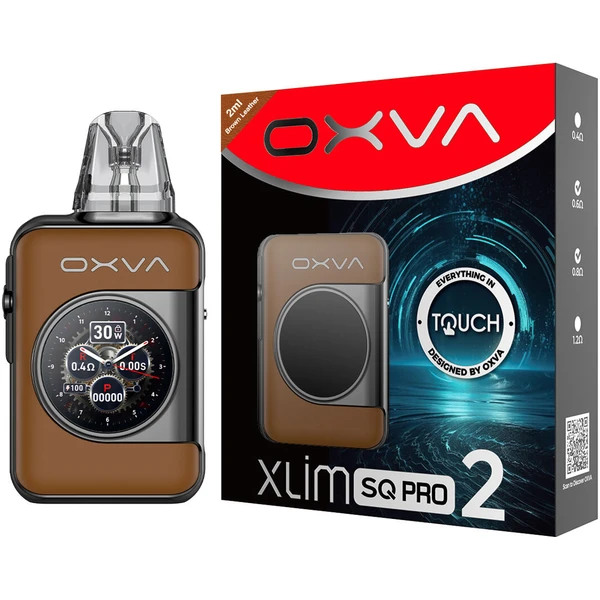 OXVA Xlim SQ Pro 2 Pod Kit Brown Leather - Elektronické cigarety - Obrázek 34bc5c10d7e44cdf9349f2deb4cad325