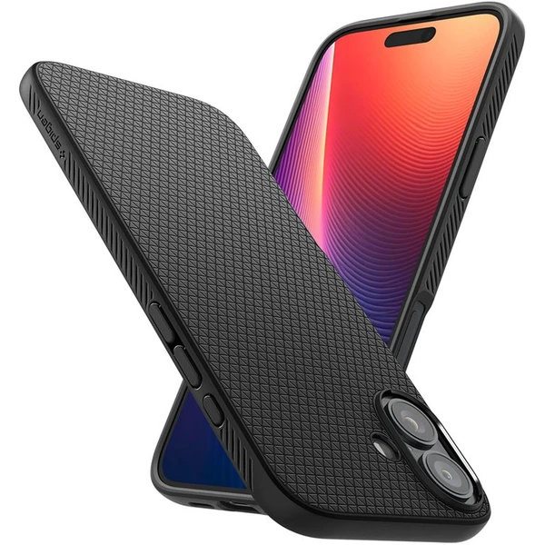 Spigen Liquid Air kryt iPhone 16 Plus matte black - Pouzdra - Obrázek 34e22e268b1f479da814d3e23b89fe1d